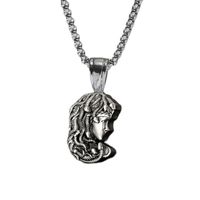 Greek Muse Medusa Pendant Fashion Titanium Steel Necklace main image 6