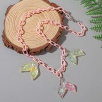 Creative Acrylic Chain Mermaid Tail Necklace Creative Cross-border Resin Pendant Jewelry main image 5