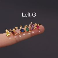 Ear Cartilage Rings & Studs Fashion Animal 316 Stainless Steel  Copper Plating main image 4