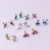 Ear Cartilage Rings & Studs Fashion Animal 316 Stainless Steel  Copper Plating main image 5