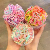 Children's High Elastic Rubber Band Hair Tie 600 Pieces Box main image 5