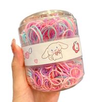 Children's High Elastic Rubber Band Hair Tie 600 Pieces Box main image 6