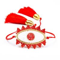 Personality Turkish Devil Eyes Miyuki Beads Bracelet Hand-woven Beaded Ethnic Religious Bracelet main image 4