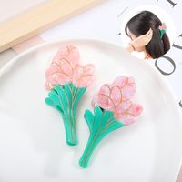 Korean Tulip Clip Female Acetic Acid Bouquet Hairpin Hair Clip Headdress Small Hairpin main image 1