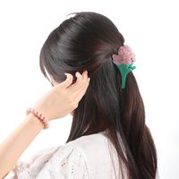 Korean Tulip Clip Female Acetic Acid Bouquet Hairpin Hair Clip Headdress Small Hairpin main image 5