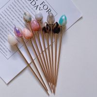 New Korean Simple Hairpin Hair Acetate Hairpin Ponytail Hairpin Metal Hairpin Wholesale main image 4