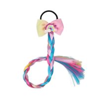 Children's Cartoon Unicorn Color Bowknot Wig Hair Rope Girls Twist Braid Hair Rope main image 3