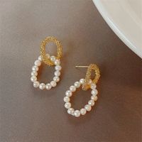 South Korea's High-end Pearl Summer New Earrings Personality Fresh Temperament Niche Design Earrings main image 1