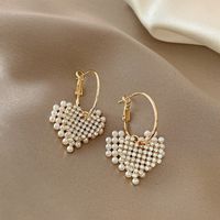 S925 Silver Needle Pearl Earrings Baroque Retro Personalized Earrings Temperament Alloy Earring main image 4