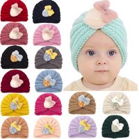 Fashion Children's Knitted Hat For Autumn And Winter Warmth Strawberry Woolen Hat 21 Colors main image 3