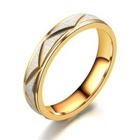 Korean Jewelry Ring 24k Gold Stainless Steel Ring European And American Cross-border Jewelry Wholesale main image 4