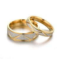 Korean Jewelry Ring 24k Gold Stainless Steel Ring European And American Cross-border Jewelry Wholesale main image 5