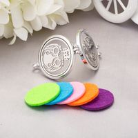 Hot-selling Double-sided Matching Skull Aroma Diffuser Pendant Stainless Steel Necklace main image 5