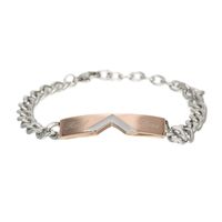 Fashion Inlaid Zircon Anti-allergic New Accessories Simple Couple Titanium Steel Bracelet main image 4