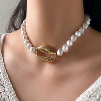 Personality Exaggerated Pearl Shell Necklace main image 1