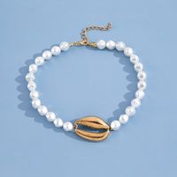 Personality Exaggerated Pearl Shell Necklace main image 3