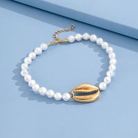 Personality Exaggerated Pearl Shell Necklace main image 4