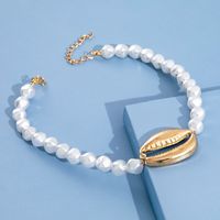 Personality Exaggerated Pearl Shell Necklace main image 5