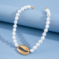 Personality Exaggerated Pearl Shell Necklace main image 6