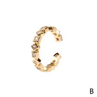 New Rainbow Series Zircon Copper Ring Design Personality Joint Index Finger Ring Cross-border Accessories Wholesale sku image 1