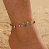 2021 New Fashion Jewelry Colorful Geometric Crystal Anklet main image 4