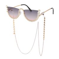 Nuevas Gafas De Sol De Diamantes Sin Montura Para Mujer, Cadena De Gafas De Sol De Moda, Gafas De Sol De Tendencia Europeas Y Americanas sku image 12