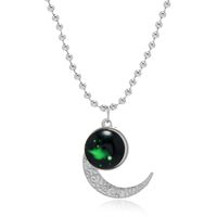 Niche Design Sense Fashion Simple And Exaggerated Moon Pendant Necklace Korean Version Trend Clavicle Chain sku image 1