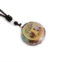 Seven Chakra Fashion Pendant Pendant Synthetic Semi-precious Stone Gravel Sweater Chain sku image 4