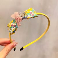 Korean Children's Bowknot Floral Plaid Rhinestone Headband sku image 5
