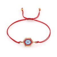 Personality Turkish Devil Eyes Miyuki Beads Bracelet Hand-woven Beaded Ethnic Religious Bracelet sku image 2