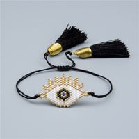 Personality Turkish Devil Eyes Miyuki Beads Bracelet Hand-woven Beaded Ethnic Religious Bracelet sku image 21
