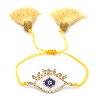 Personality Turkish Devil Eyes Miyuki Beads Bracelet Hand-woven Beaded Ethnic Religious Bracelet sku image 22