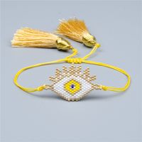 Personality Turkish Devil Eyes Miyuki Beads Bracelet Hand-woven Beaded Ethnic Religious Bracelet sku image 23
