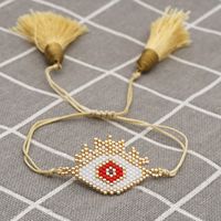 Personality Turkish Devil Eyes Miyuki Beads Bracelet Hand-woven Beaded Ethnic Religious Bracelet sku image 24