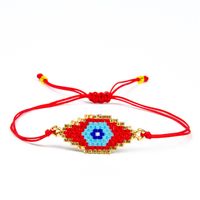 Personality Turkish Devil Eyes Miyuki Beads Bracelet Hand-woven Beaded Ethnic Religious Bracelet sku image 5