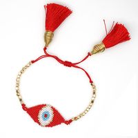 Personality Turkish Devil Eyes Miyuki Beads Bracelet Hand-woven Beaded Ethnic Religious Bracelet sku image 37