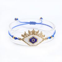Personality Turkish Devil Eyes Miyuki Beads Bracelet Hand-woven Beaded Ethnic Religious Bracelet sku image 10