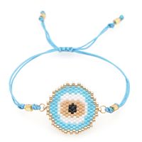 Personality Turkish Devil Eyes Miyuki Beads Bracelet Hand-woven Beaded Ethnic Religious Bracelet sku image 9