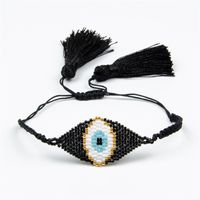 Personality Turkish Devil Eyes Miyuki Beads Bracelet Hand-woven Beaded Ethnic Religious Bracelet sku image 19