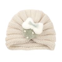 Fashion Children's Knitted Hat For Autumn And Winter Warmth Strawberry Woolen Hat 21 Colors sku image 2