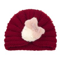 Fashion Children's Knitted Hat For Autumn And Winter Warmth Strawberry Woolen Hat 21 Colors sku image 7