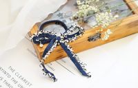 Rhinestones Raw Edge Bowknot Rubber Band Hair Tie Korean Style Head Rope Bow Knot Hair Rope sku image 2