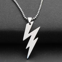 Fashion Lightning Pendant Stainless Steel Pendant Necklace main image 2