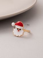 Cross-border New Jewelry Christmas Snowman Single Ring main image 5