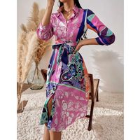 Spring New Commuter Dress With A Thin And Elegant Print main image 3