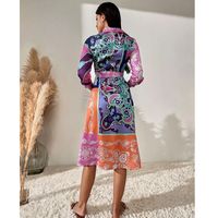 Spring New Commuter Dress With A Thin And Elegant Print main image 4