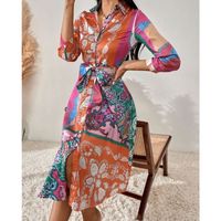 Spring New Commuter Dress With A Thin And Elegant Print main image 12