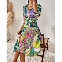 Spring New Commuter Dress With A Thin And Elegant Print main image 17