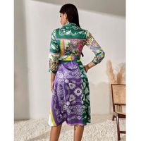 Spring New Commuter Dress With A Thin And Elegant Print main image 18