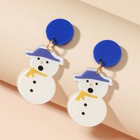 Christmas Snowman Fashion Acrylic Earrings main image 3